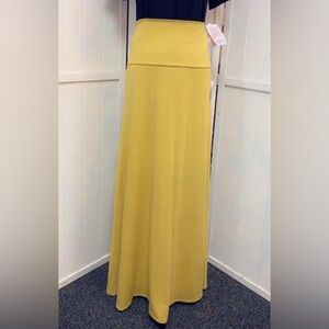 LuLaRoe Maxi Skirt - Mustard Yellow NWT